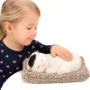 LEAN TOYS Magav Valge Kass Padjal Figuur Karvkoti ja Helidega