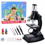 LEAN TOYS Hariduslik Mikroskoop Lastele Tarvikutega Suurendus 300x - 1200x