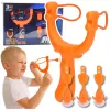 LEAN TOYS Laskekomplekt Oskusmäng Põngerits Noolekesed Imikuppidega 3 tk