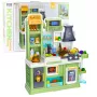 LEAN TOYS Lasteköök Vee Tsükli Toidu Värvi Muutva Auruga Roheline 64 tk