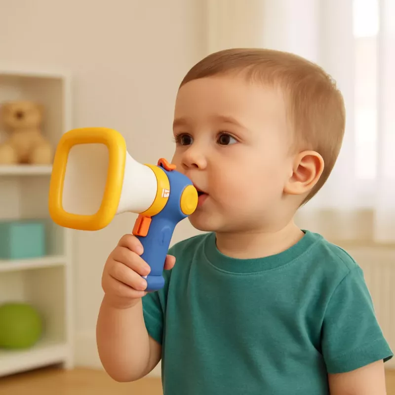 LEAN TOYS Megafon lastele häälemuunduri ja valgusefektidega sinine