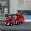 LEAN TOYS Tuletõrjeauto põõsavooliku, veejuga, tulede ja helidega
