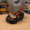 LEAN TOYS Metallist sportauto tulede ja heliga, tagasitõmbega, must, 1:32