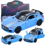 LEAN TOYS Sportauto Metall Avatavad Uksed Tuled Heled Sinine 1:32
