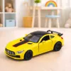 LEAN TOYS Sportauto Metall Avatavad Uksed Tuled Helid Kollane 1:32