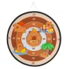 LEAN TOYS Capybara Dartboard Skill Game Velcro Balls and Toy Guns 73.5 cm