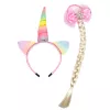 LEAN TOYS Unicorn Peapael patsi ja pastellvibuga