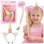 LEAN TOYS Unicorn Peapael patsi ja pastellvibuga