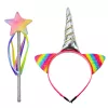 LEAN TOYS Unicorn Horn Ears Wand Hairband Set