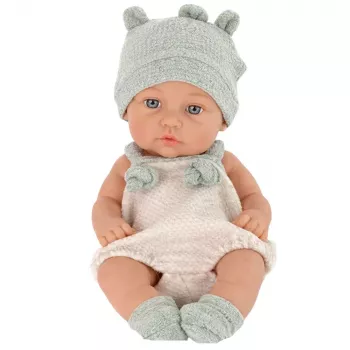 LEAN TOYS Beebinukk, Hall Riietus, Müts, Põll, 18 cm