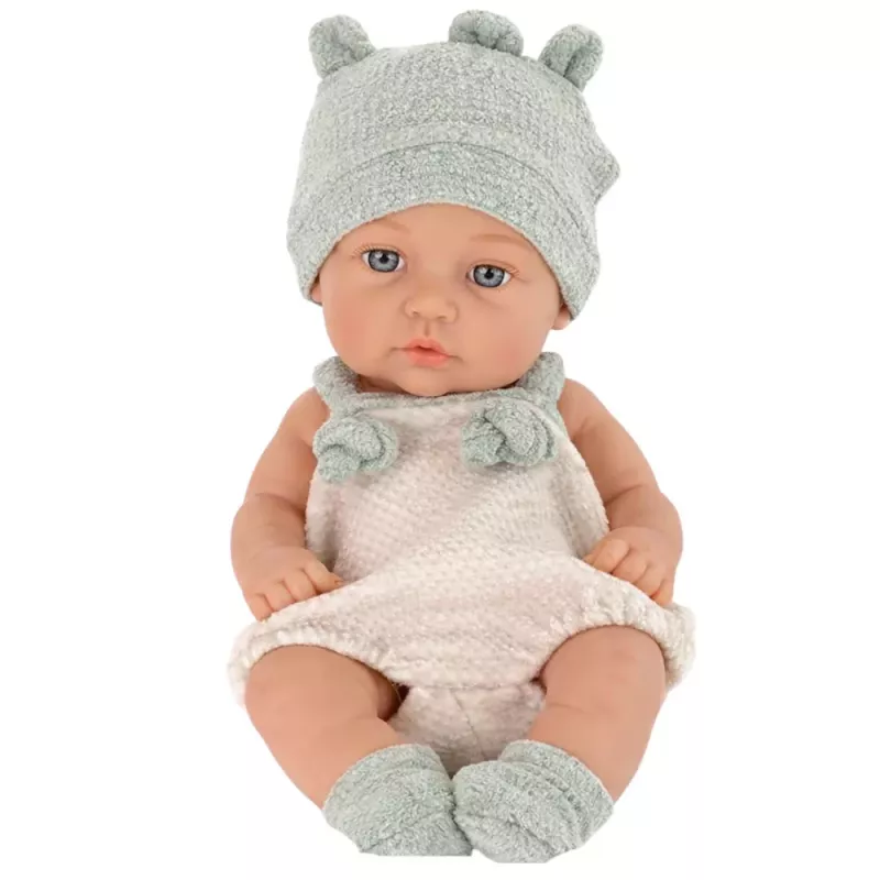 LEAN TOYS Beebinukk, Hall Riietus, Müts, Põll, 18 cm