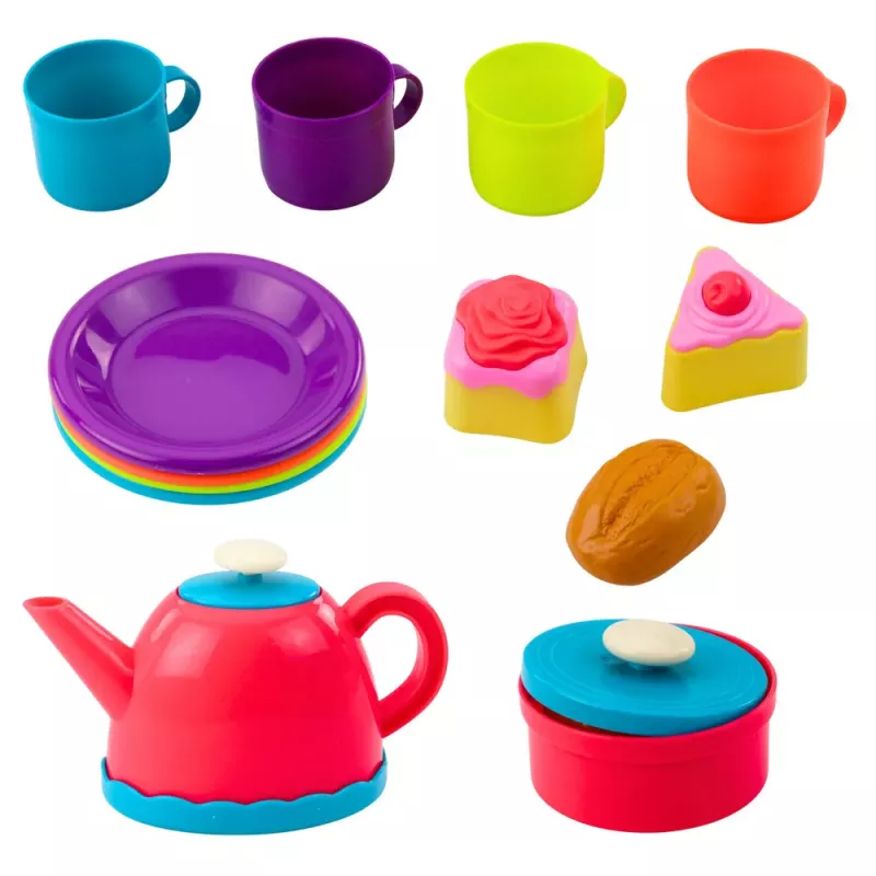 LEAN TOYS Teekomplekt korviga Tassid Taldykud Maiustused 23 tk