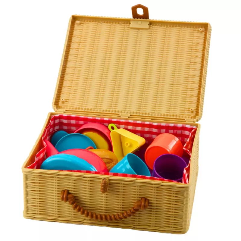 LEAN TOYS Teekomplekt korviga Tassid Taldykud Maiustused 23 tk