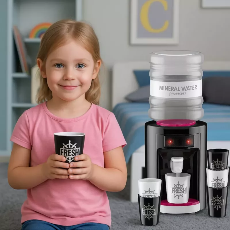 LEAN TOYS Mänguveeautomaat lastele tulede ja helidega Roosa
