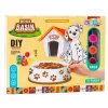 LEAN TOYS Loomingukomplekt Koerakauss Värvimiseks Värvid Pintslid DIY 6 tk