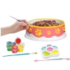 LEAN TOYS Loominguline komplekt Kauss maalimiseks Värvid Pintslid DIY 6 tk