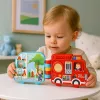 LEAN TOYS Interaktiivne õpperaamat Sõidukid Tuled Helid Liikuvad Elemendid