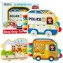 LEAN TOYS Interaktiivne õpperaamat Sõidukid Tuled Helid Liikuvad Elemendid