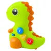 LEAN TOYS Interaktiivne mänguasi väikelastele – Dinosaur ratastel valguse ja heliga