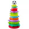 LEAN TOYS Hariv püramiidpuzzle pallikleebistega 13 taset Värviline