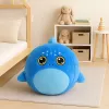 LEAN TOYS Kasvav Plüšš Sinine Hai Hüppepall Pumbaga 50 cm