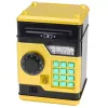 LEAN TOYS ATM Electronic Safe Piggy Bank with Lights and Sounds, PIN Code, Gold