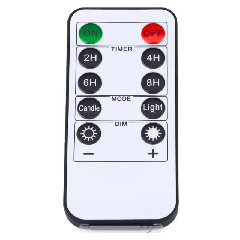 LEAN LED-elektriliste küünalde komplekt kaugjuhtimispuldiga, soe valge, 3 tk