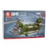 LEAN TOYS Ehitusklotside komplekt Sõjaväehelikopter CH-47 Chinook 1451 tk