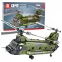 LEAN TOYS Ehitusklotside komplekt Sõjaväehelikopter CH-47 Chinook 1451 tk