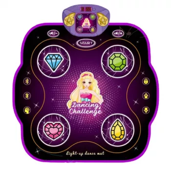 LEAN TOYS Interaktiivne muusikaline tantsumatt lastele Bluetoothiga, 9 mängutaset