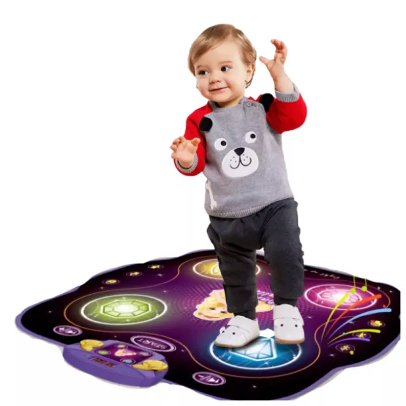 LEAN TOYS Interaktiivne muusikaline tantsumatt lastele Bluetoothiga, 9 mängutaset