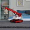 LEAN TOYS Roomkraana pöörleva kabiini, valguse, heli ja metallkonksuga – 1:14 mõõtkavas raadio teel juhitav ehitusmasin