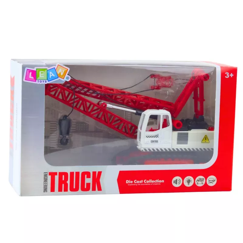 LEAN TOYS Roomassõidukraana Truss Tuli Reguleerimine Helid Metall 1:14 RC Ehitusmasin