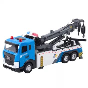 LEAN TOYS Veok Poomveok Pukseerimisauto Metallkabiin Tuled Helid