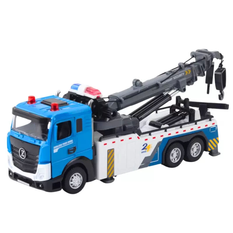 LEAN TOYS Veok Poomveok Pukseerimisauto Metallkabiin Tuled Helid