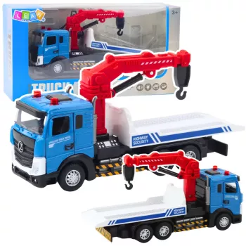 LEAN TOYS Tow Truck with Tow Truck Metal Cabin Lights Sounds