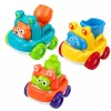 LEAN TOYS Ehitusmasinate komplekt loomadega väikelastele Värviline 3 tk