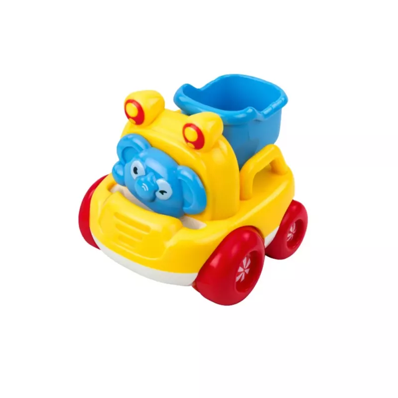 LEAN TOYS Ehitusmasinate komplekt loomadega väikelastele Värviline 3 tk