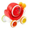 LEAN TOYS Interaktiivne tigukujuline sõidutrumm muusikaline õppimiseks punane