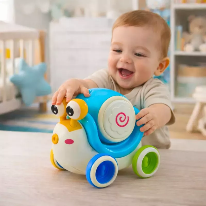 LEAN TOYS Interaktiivne tigutrumm muusikaline õppimine sinine