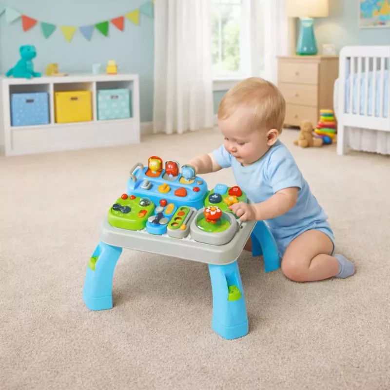 LEAN TOYS Interaktiivne õppelaud väikelastele helimoodulitega