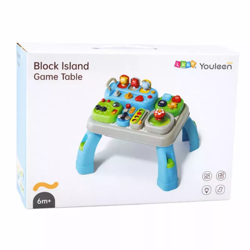 LEAN TOYS Interaktiivne õppelaud väikelastele helimoodulitega