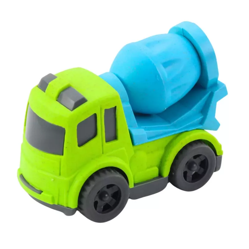 LEAN TOYS Ehitusmasinate Komplekt: Autod, Betoonisegisti, Konksuga Veok, BIOPlastik