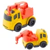 LEAN TOYS Ehitusmasinate Komplekt: Autod, Betoonisegisti, Konksuga Veok, BIOPlastik
