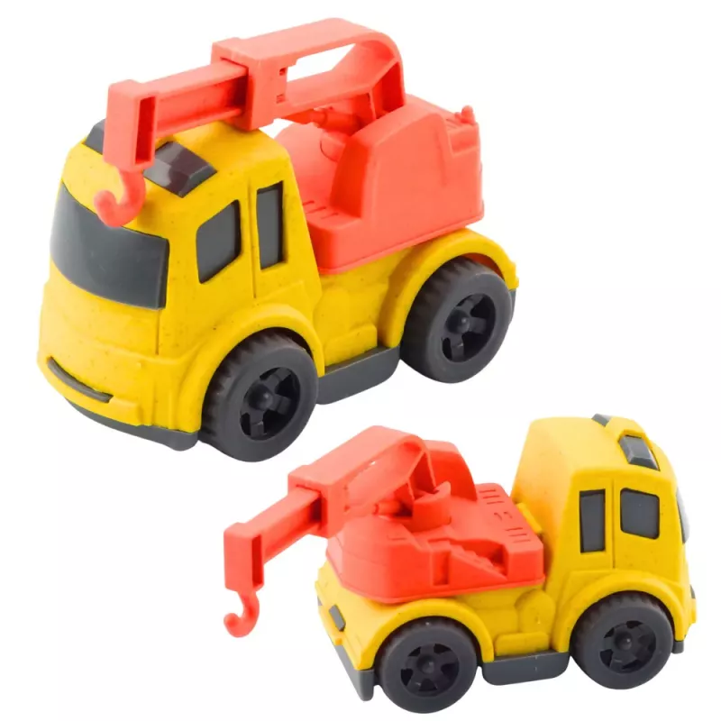 LEAN TOYS Ehitusmasinate Komplekt: Autod, Betoonisegisti, Konksuga Veok, BIOPlastik