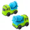 LEAN TOYS Ehitusmasinate Komplekt: Autod, Betoonisegisti, Konksuga Veok, BIOPlastik