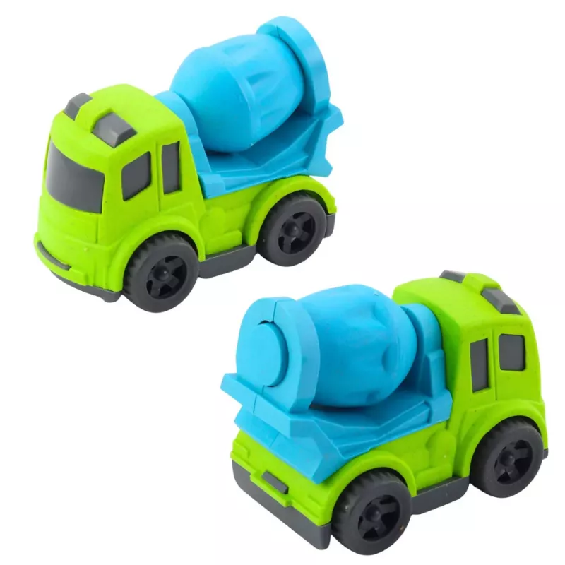 LEAN TOYS Ehitusmasinate Komplekt: Autod, Betoonisegisti, Konksuga Veok, BIOPlastik