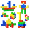 LEAN TOYS Magnetplokkide komplekt lastele Värviline pusle 32 tk