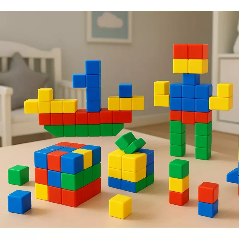 LEAN TOYS Magnetplokkide komplekt lastele Värviline pusle 32 tk