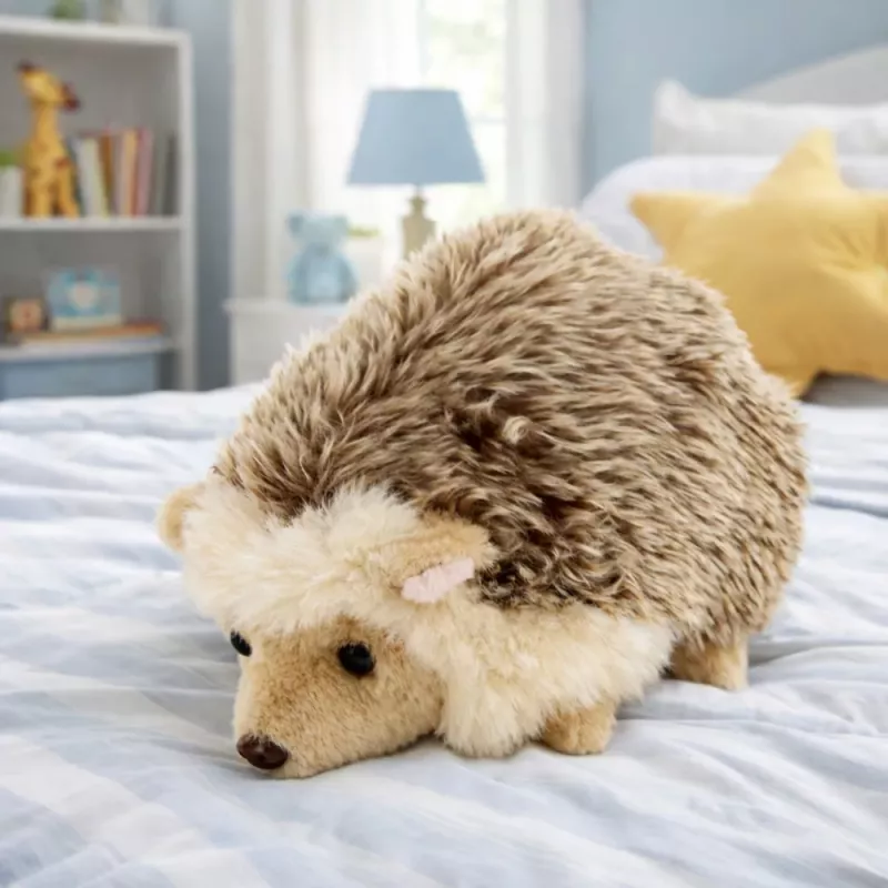 LEAN TOYS Pehme mänguasi Kaisuline Pruun Siil 16cm